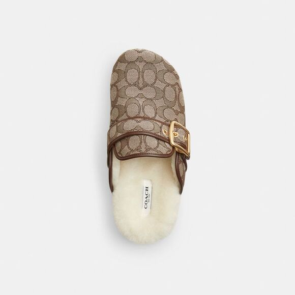 NWT Coach Outlet Ashton Clog In Signature Jacquard - Picture 3 of 6